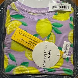 Little Sleepies Purple Lemon Print